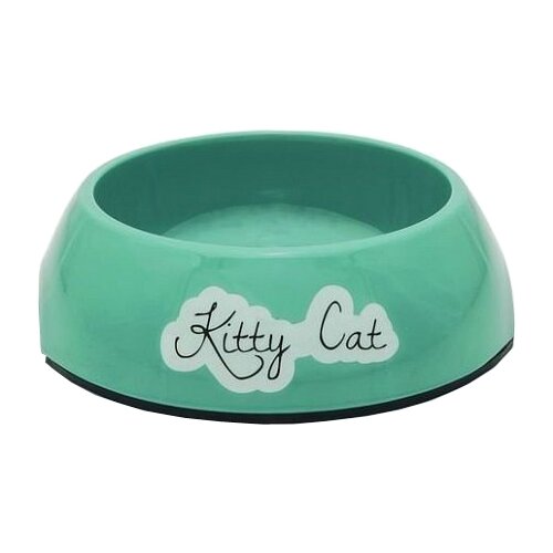 фото Миска beeztees меламиновая kitty 200 мл голубой