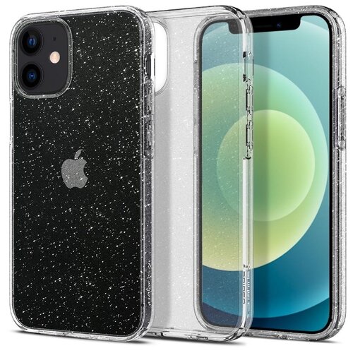 фото Чехол spigen liquid crystal glitter (acs01741) для iphone 12 mini (clear)