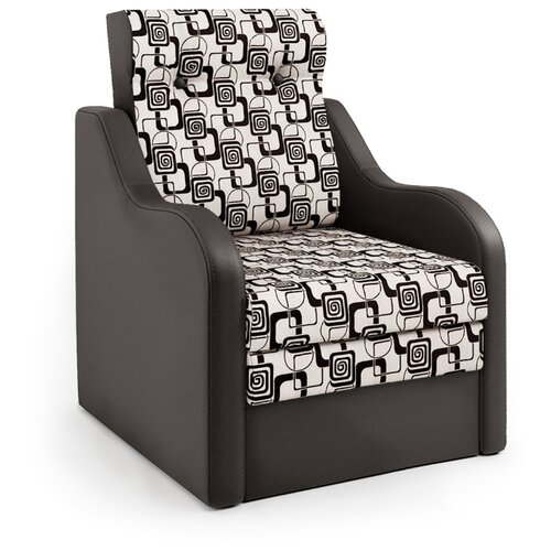 фото Кресло-кровать классика в шоколад и ромб шарм-дизайн