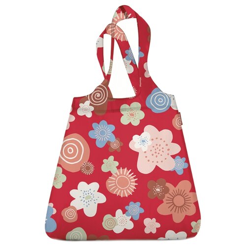 фото Сумка reisenthe складная mini maxi shopper flowers red (at0029fr) reisenthel