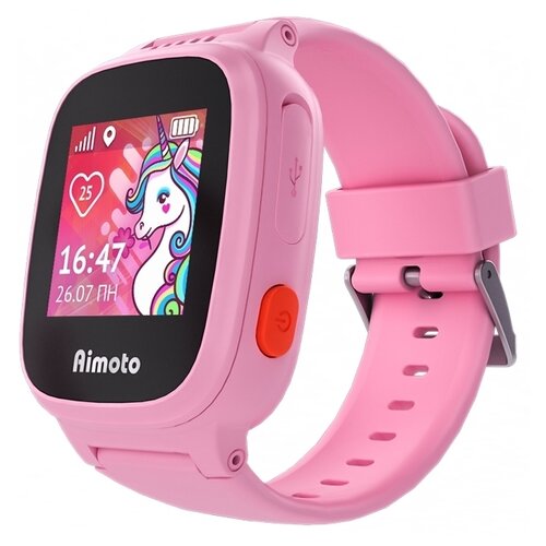 фото Детские умные часы aimoto единорог, розовый