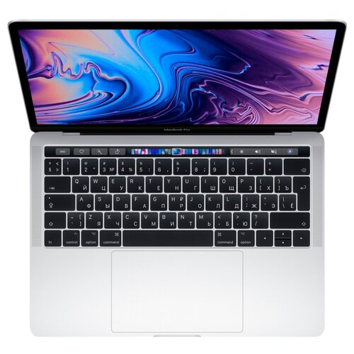 фото Ноутбук Apple MacBook Pro 13 with Retina display and Touch Bar Mid 2019 (Intel Core i5 2400 MHz/13.3"/2560x1600/8GB/512GB SSD/DVD нет/Intel Iris Plus Graphics 655/Wi-Fi/Bluetooth/macOS) MV9A2RU/A серебристый