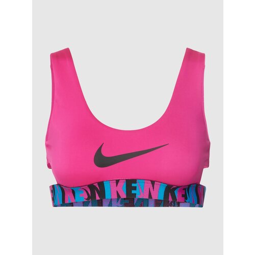 фото Купальник nike logo tape scoop neck bikini, подкладка, размер m, розовый