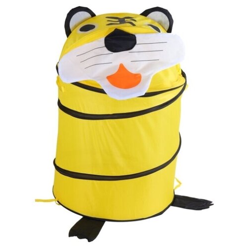 фото Корзина для игрушек "тигренок", размер 45*50 см, полиэстер, цвет желтый джамбо тойз