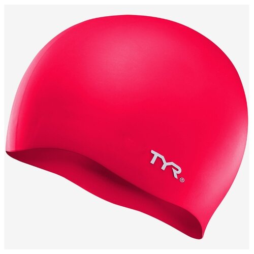 фото Шапочка для плавания tyr wrinkle free silicone cap, силикон, lcs/610, красный