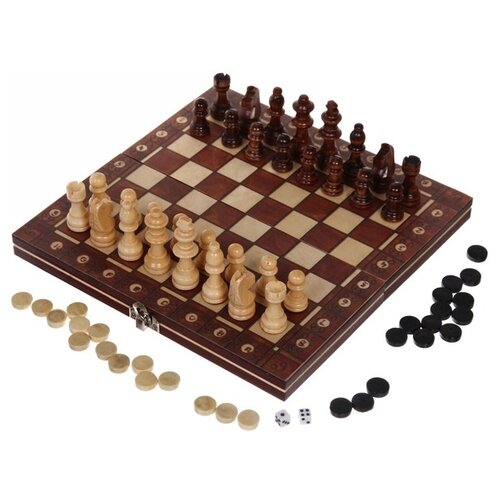 фото Xinliye 3в1 шашки, шахматы, нарды (w7701)