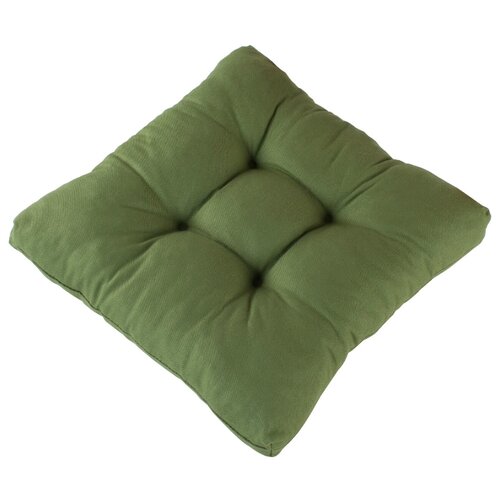 фото Подушка на стул guten morgen сидушка толстушка с пиковками 40х40 см зеленый