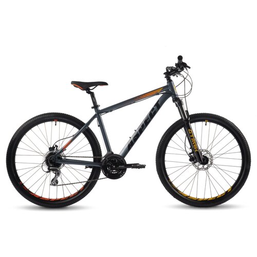 фото Горный велосипед aspect nickel 27.5 (2022) 20" серо-оранжевый (176-186 см)