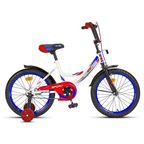 фото Детский велосипед maxxpro sport 18-3 бело-синий