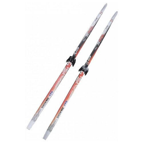 фото Лыжный комплект (лыжи + крепления) 75 мм 190 sable snowway red stc