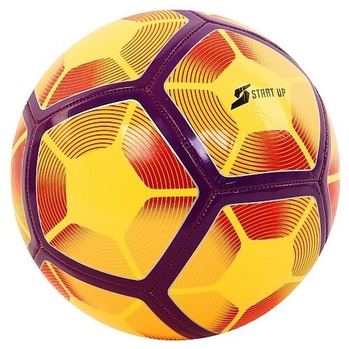 фото Мяч футбольный для отдыха "start up. e5126", оранжево-фиолетовый