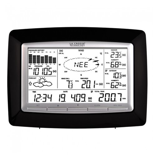 фото Метеостанция la crosse ws2812, черный/серый