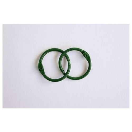 фото Кольца для альбомов, цвет: зеленый, 35 мм, 2 штуки, арт. ars2103 astra & craft