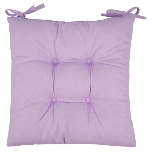 фото "подушка на стул guten morgen, violet, без рисунка, фиолетовый ; размер: 40 х 40"