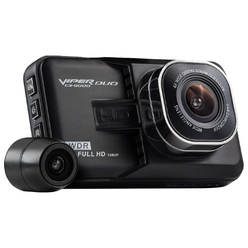 фото Видеорегистратор viper 9000 duo, 2 камеры, черный