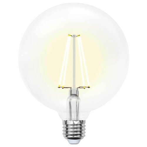 Uniel Лампа светодиодная филаментная (UL-00004860) Uniel E27 15W 3000K прозрачная LED-G125-15W/3000K/E27/CL PLS02WH
