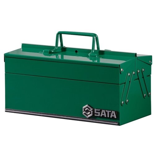 фото Ящик для инструментов металлический, раскладной sata (35 х 16 х 16.5 см.)
