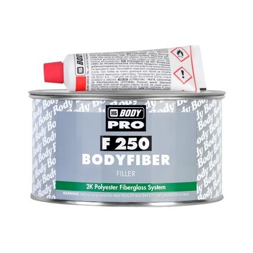 фото Комплект (шпатлевка, отвердитель) HB BODY PRO F250 Bodyfiber 0.75 кг