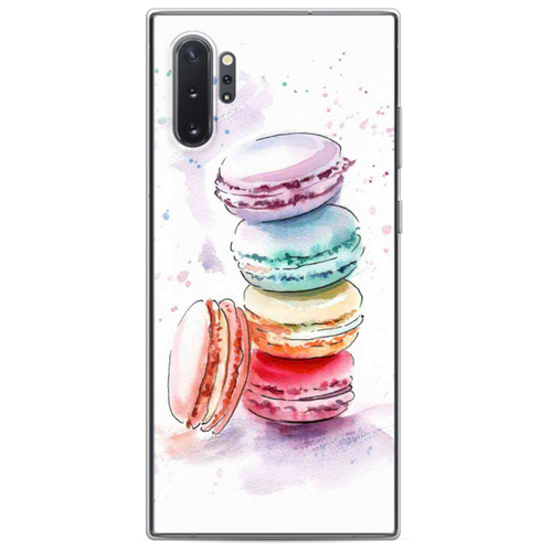 фото Чехол-накладка case place силиконовый с рисунком для samsung galaxy note 10+ (28550) пирамидка макарони 2