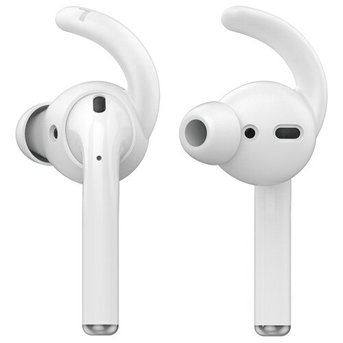 фото Амбушюры силиконовые deppa hooks для airpods, ушной крюк, 2 пары, белый