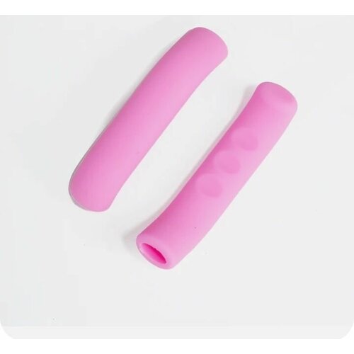 фото Чехлы силиконовые на тормозные ручки (пара), цвет розовый нет бренда