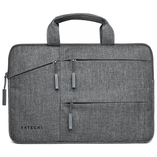 фото Сумка satechi water-resistant laptop carrying case with pockets 15" gray