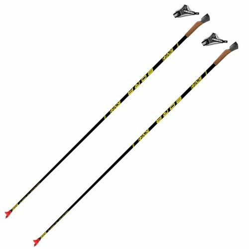 фото Лыжные палки kv+ bora clip cross country pole, black, 165 cm