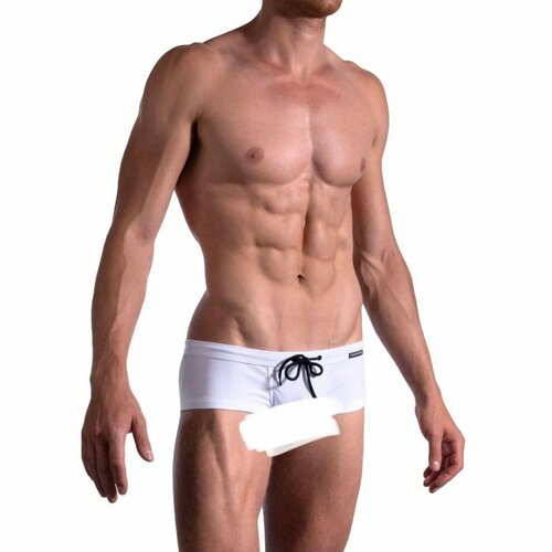 фото Плавки manstore m2194 - beach hot pants, размер s, белый