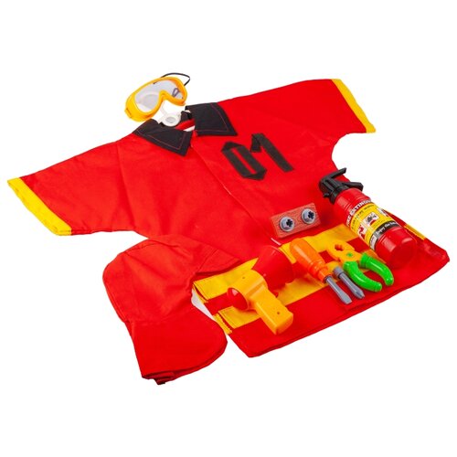 фото Детский игровой набор тутси "нужная профессия. "пожарный" (костюм, инструменты, чехол)