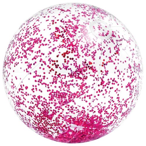 фото Мяч пляжный intex 58070 прозрачный/розовый