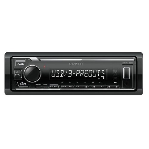 фото Автомагнитола kenwood kmm-106, черный