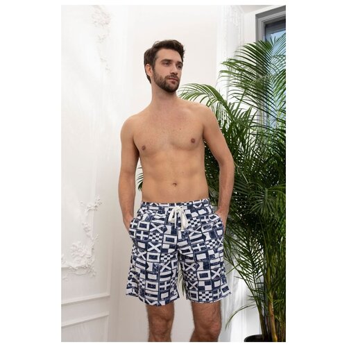фото Laete летние мужские пляжные шорты, синий, xxl