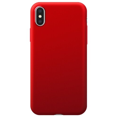 фото Чехол-накладка deppa silk case для apple iphone xs max красный металлик