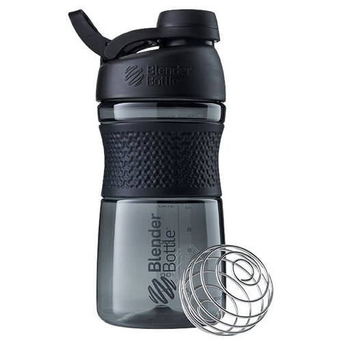 фото Бутылка-шейкер для воды спортивная blenderbottle sportmixer twist tritan с завинчивающейся крышкой, 591мл, черный