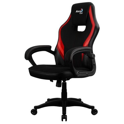 фото Компьютерное кресло aerocool aero 2 alpha игровое, обивка: текстиль/искусственная кожа, цвет: черный/красный