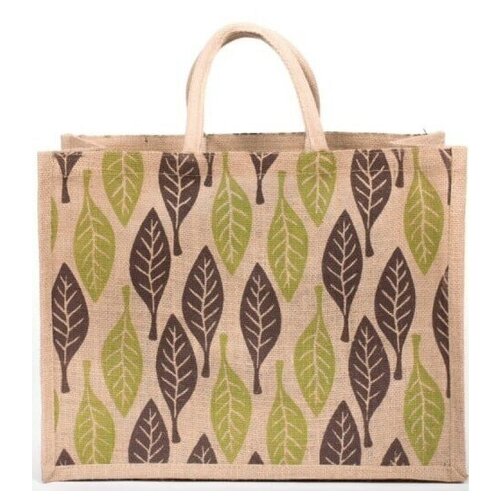 фото Джутовая сумка "листья зелёные" the jute shop