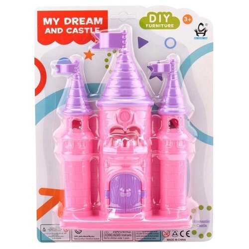 фото Наша игрушка замок для куклы 2206, розовый/фиолетовый
