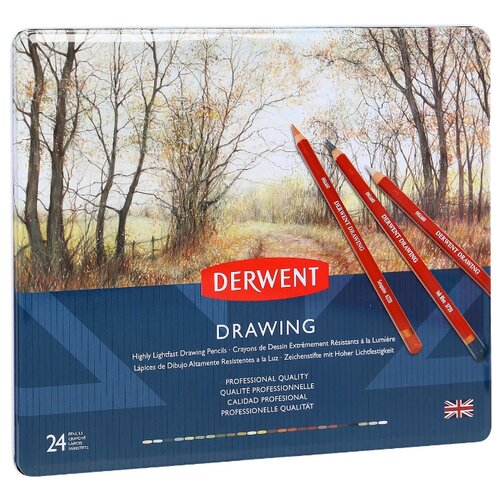 фото Derwent Цветные карандаши Drawing, 24 цвета (0700672)