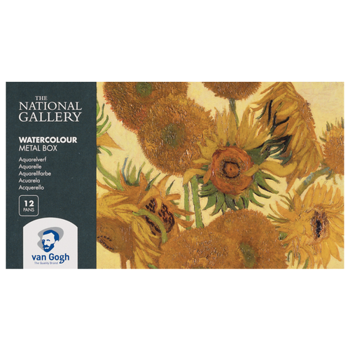 фото Набор акварельных красок van gogh national gallery 12цв кювета металлический короб royal talens