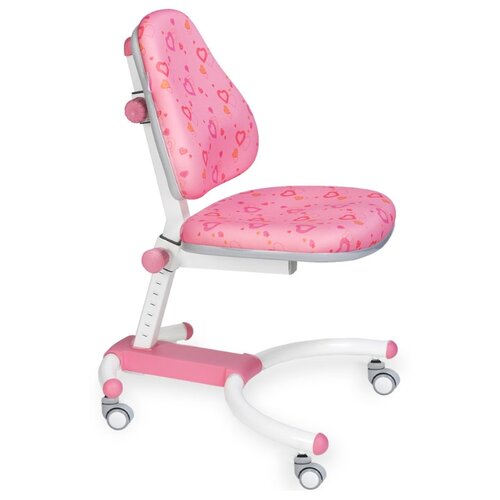 фото Детское растущее кресло kidsmaster k639 enlightening розовый с сердечками