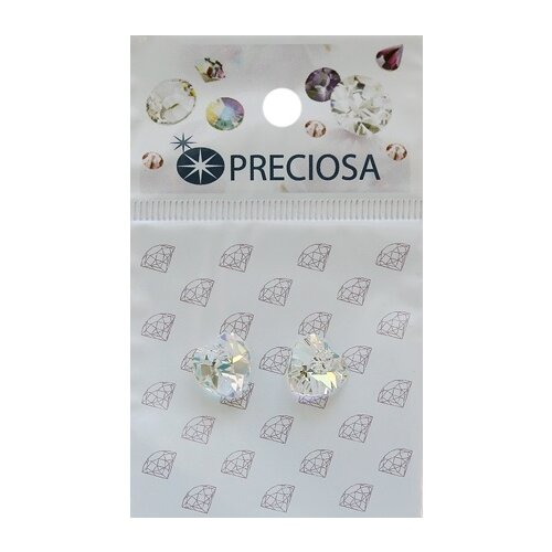 фото Подвеска сердечко preciosa "crystal ab ", 10,3x10 мм, 2 штуки, арт. 433-68-301