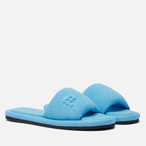 фото Тапочки pangaia jersey slippers голубой, размер 43-44 eu