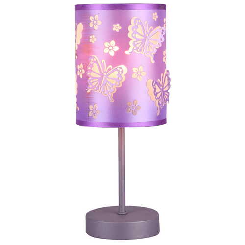 фото Светильник hiper настольная лампа детская бабочки фиолетовая 1хe27х60вт h060-0 brand