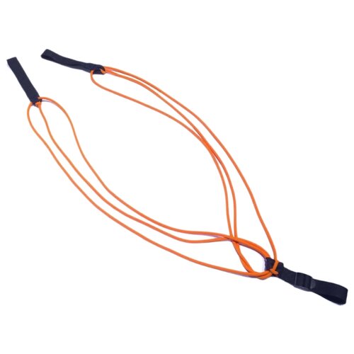 фото Эспандер для лыжника (боксера, пловца) indigo 3 шнура sm-057/3 200 см оранжевый/черный