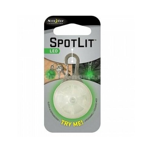 фото Фонарь-брелок nite ize spotlit led carabiner light green