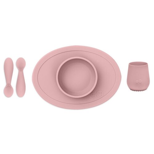фото Набор из 4-х предметов ezpz "first food set", цвет нежно-розовый