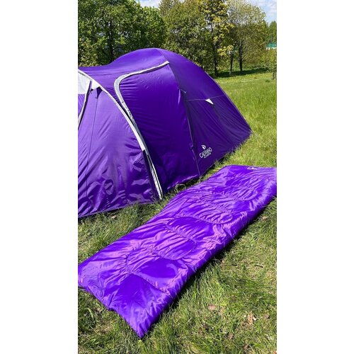 фото Спальный мешок одеяло туристический calviano acamper bruni 300г/м2 purple
