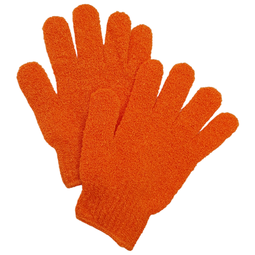 фото Перчатка для пилинга массажная, оранжевая, kf 2 шт.