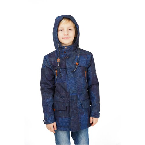 фото Демисезонная куртка на мальчика подростка 23-990 цвет grey anthracite рост 152 canadian line by s.l.o.
