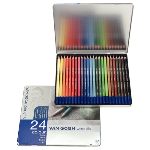 фото Набор цветных карандашей van gogh базовый 24цв royal talens